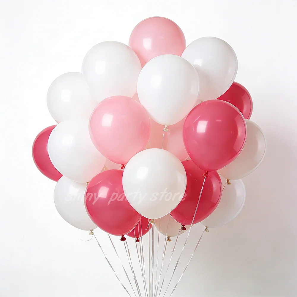 10-100 قطعة/الحزمة بالون اللاتكس الأبيض لحفلات الزفاف وأعياد الميلاد وحفلات استقبال المولود الجديد والخطوبة والذكرى السنوية لوازم 5-12 بوصة #4