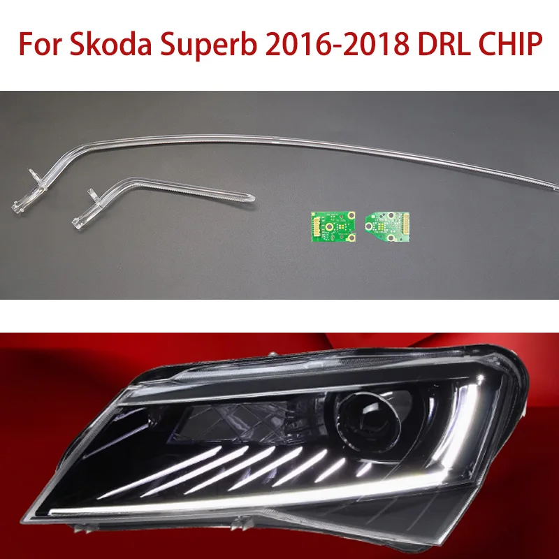 

Turn Signal Module White Light Car DRL CHIP Angel Eye Light Guide Strip For Skoda Superb 2016-2018 Ballast Chip Daytime Driving