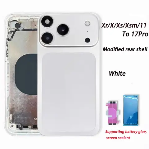 Suitable for Apple mobile phone 11/XR/ X/XS to 17PRO middle frame and back cover modification