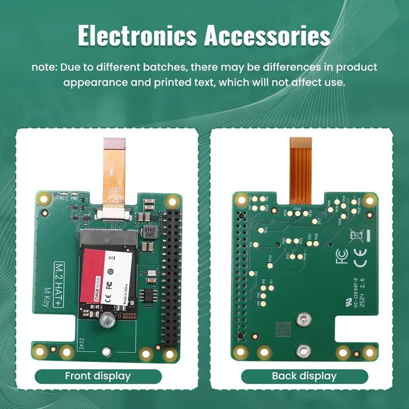 Плата для Raspberry Pi 5 M.2 AI HAT+ для повышенных возможностей машинного обучения