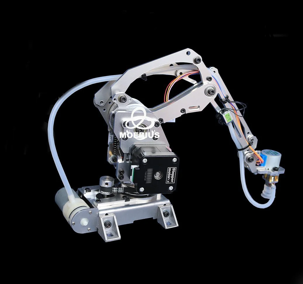 2023โหลดขนาดใหญ่4 DOF แขนหุ่นยนต์ Stepper มอเตอร์ดูดถ้วยโลหะ Manipulator Mechanical แขน Gripper สำหรับ arduino