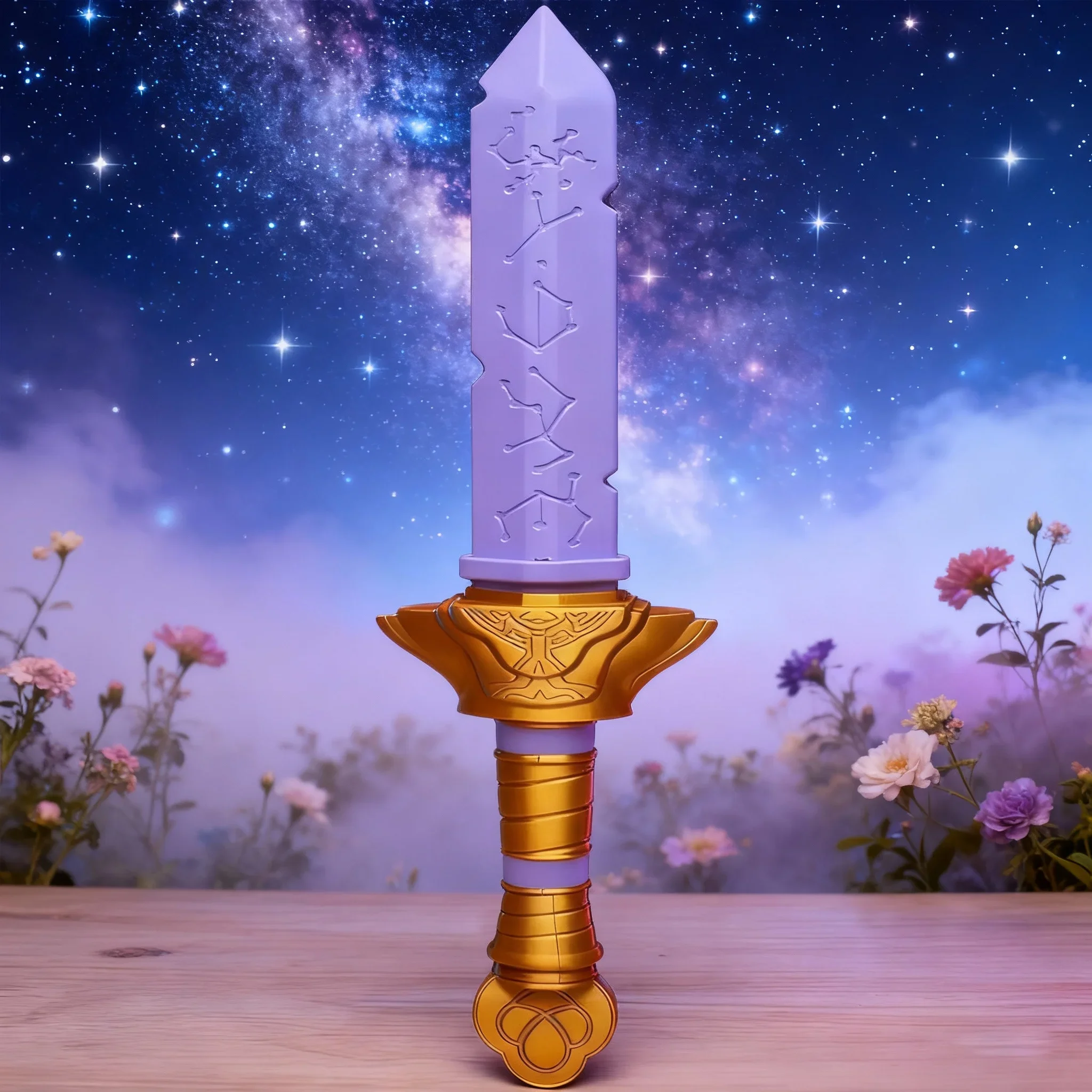 3d impresso faca longa meninas grupo roleplay espada ornamento adereços rumi espada cosplay acessórios de fantasia fontes de festa presentes