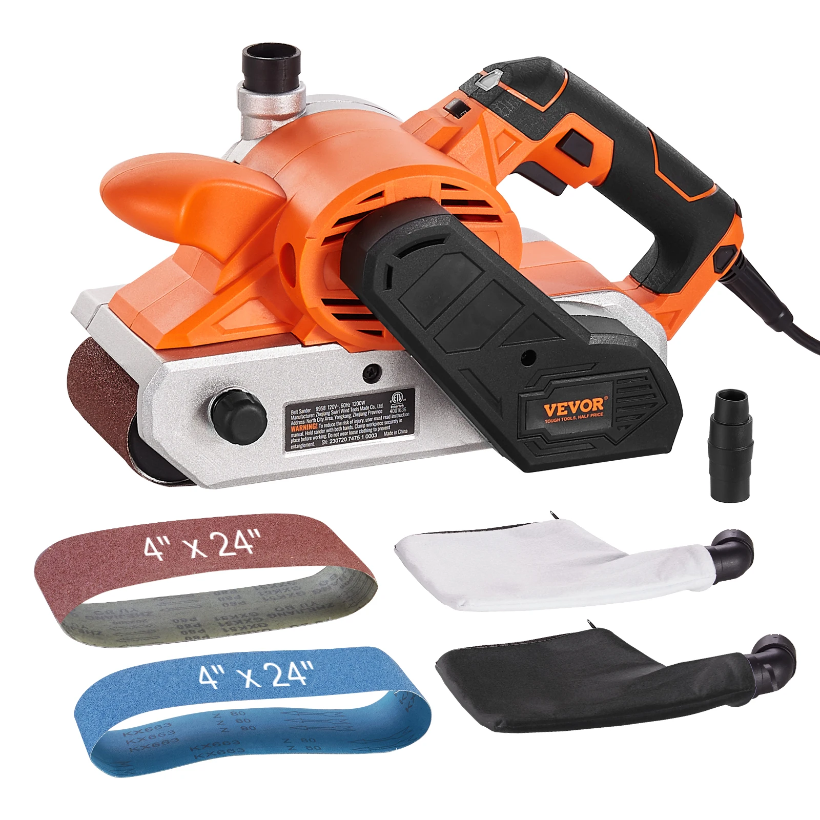 VEVOR 10AMP Electric Belt Sander 4