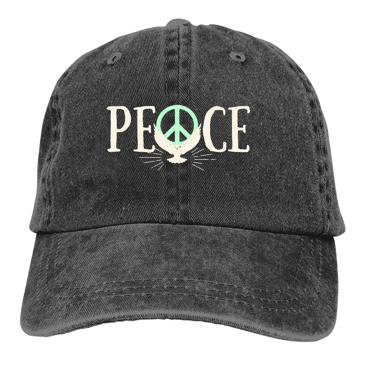 Peace Dove Multicolor Hat Peaked Women's Cap Lovely Personalized Visor Protection Hats