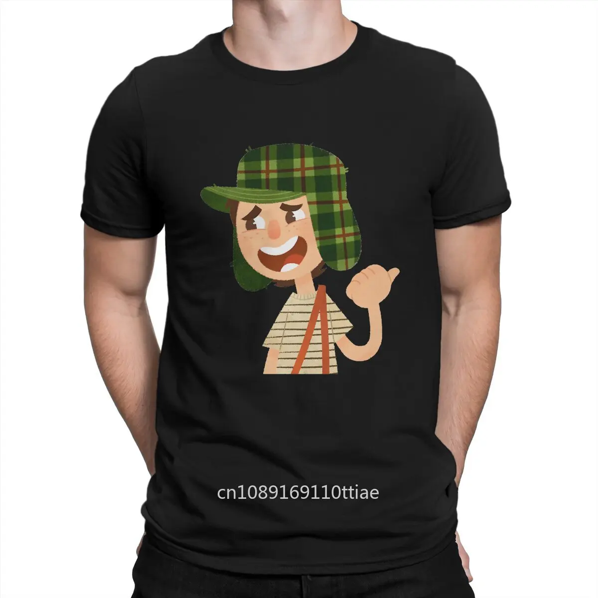 El Chavo animado Man TShirt Main Character Individuality T Shirt Graphic Streetwear New Trend