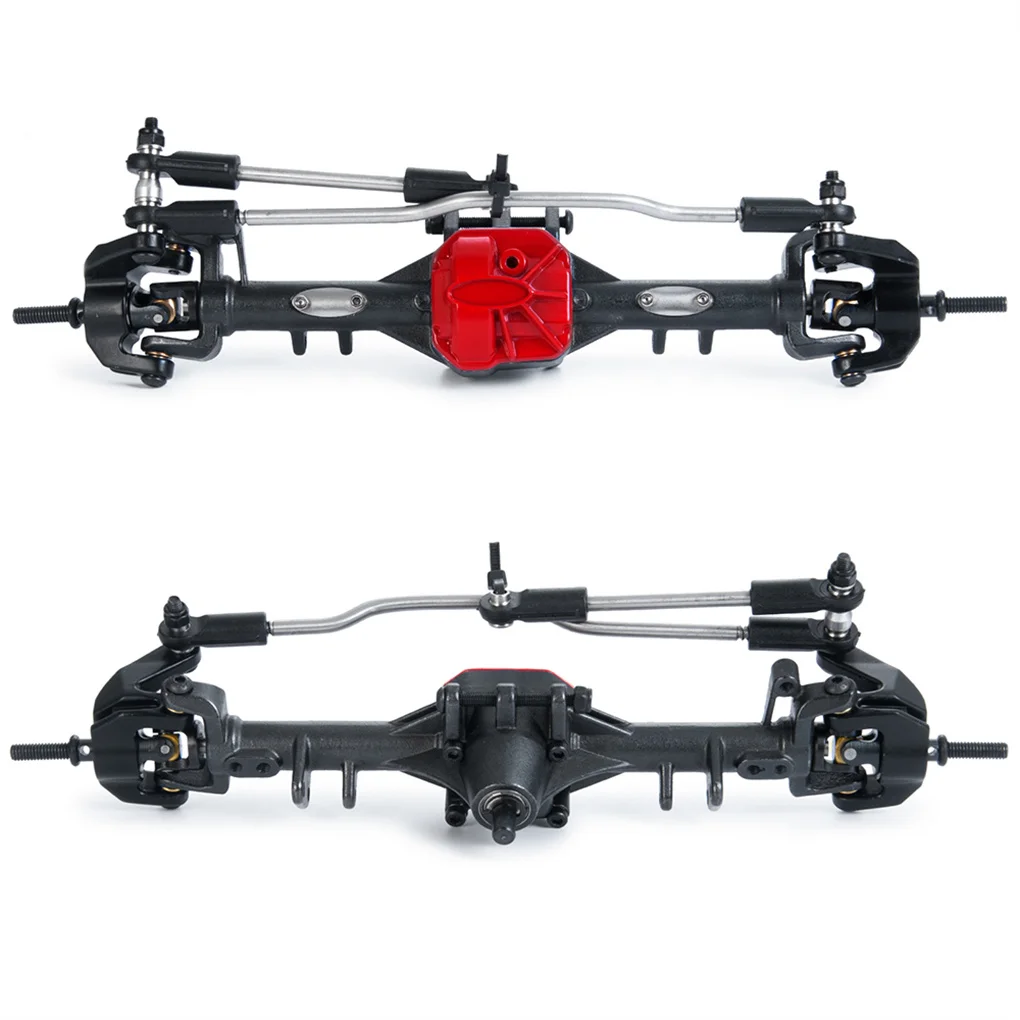 

RCGOFOLLOW Aluminum Alloy Front And Rear Axle for Axial SCX10 II 90047 90046 90059 90060 1/10 RC Rock Crawler Car Upgrade Parts