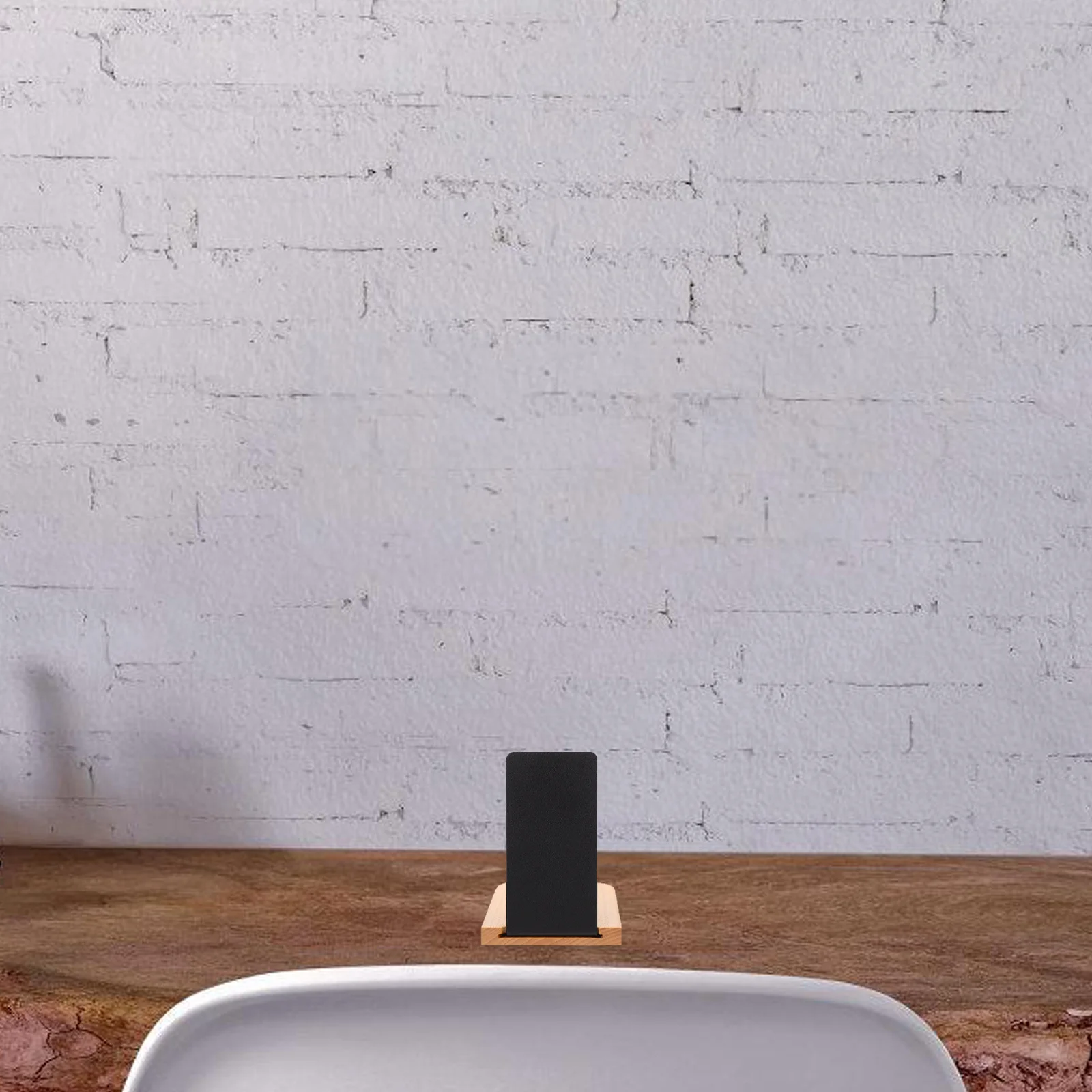 

2Pcs Wood Bookends Smooth Edges Desk Organizer Decorative Book Holder Office File Sorter Page Holder for Books Wood