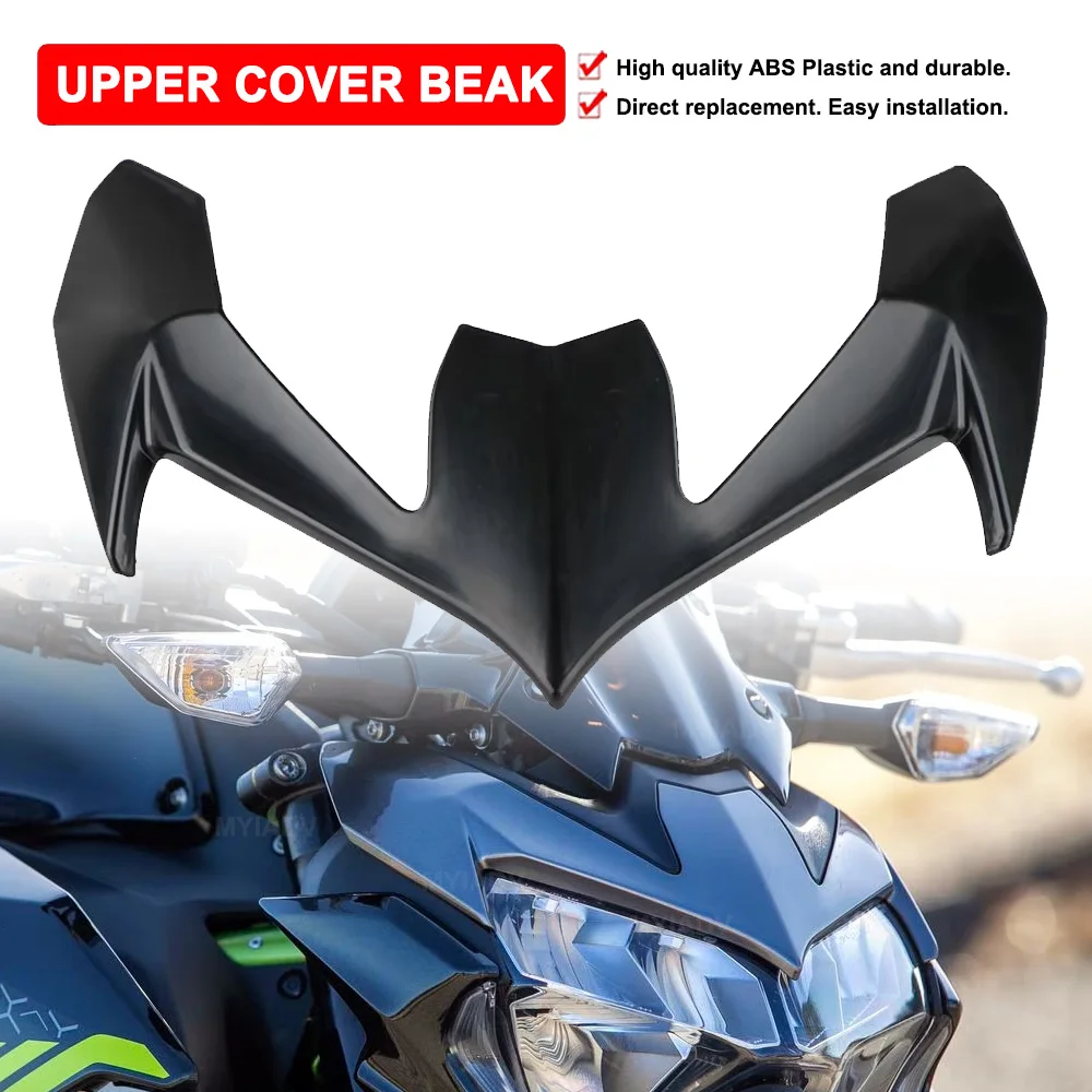 

For Kawasaki Z900 2020-2024 Unpainted Motorcycle Front Headlight Upper Beak Nose Extension Cowl Top Fairing Accessordies Cover