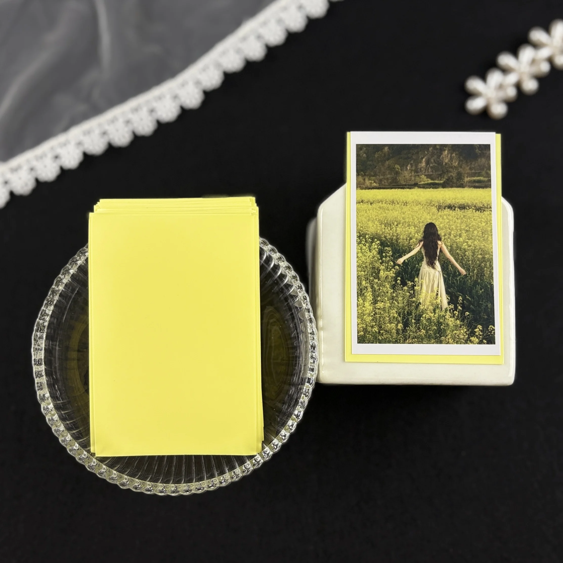 50Pcs 61×91mm Clear Macaron CPP Card Sleeves Acid Free Kpop Photocard Protector Album Binder Photo Card Holder Films
