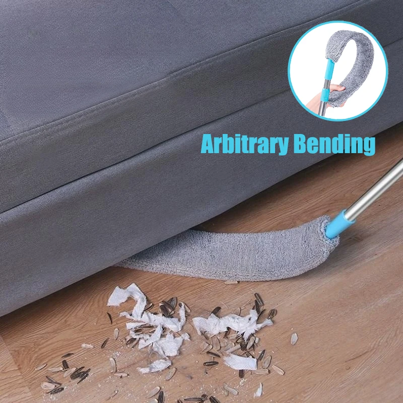 Neue Einziehbare Staub Pinsel Haushalt Langen Griff Mopp Sofa Jalousien Staub Pinsel Mikrofaser Staub Pinsel Hause Reinigung Werkzeuge