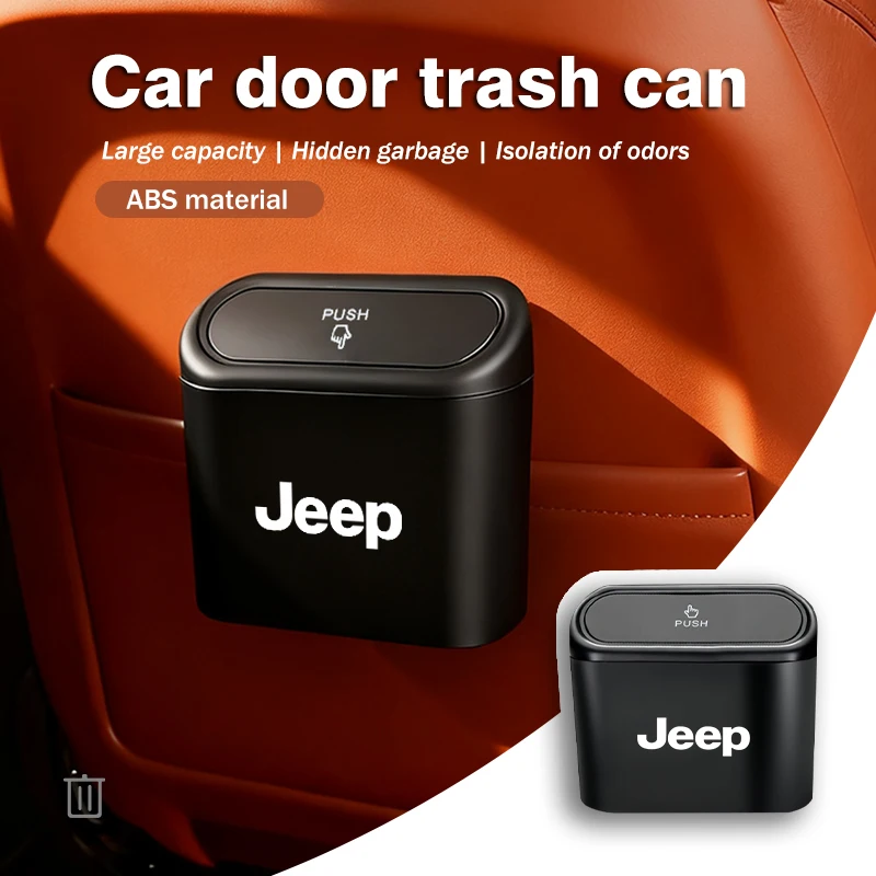 Cubo de Basura para Auto Jeep, Organizador de Desechos, Contenedor de Basura para Gladiator Rubicon JL JKU TJ YJ CJ Compass Renegade