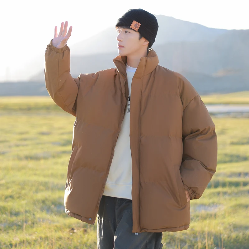 

Winter Hiking Jacket Couple Cotton-padded Jackets Solid-color Coats Men's Jacket Outdoor Mountaineering Down Jackets Casual Coat