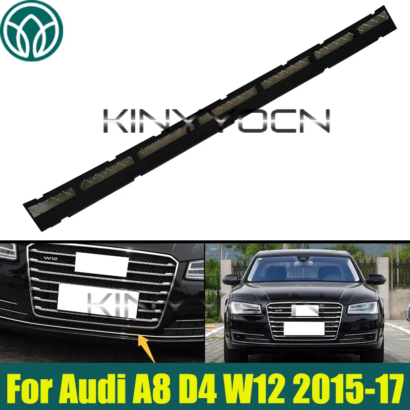 

Front Bumper Lower Grille Grill For Audi A8 D4 W12 2015 2016 2017 4H0807679T94 Front Lower Bumper Intake Grille Replacement