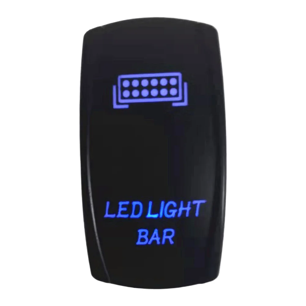 for Off Road Light Control LED Light Bar Switch 5-pin Configuration 20 Amps Capacity 12 Volts System Plastic Material