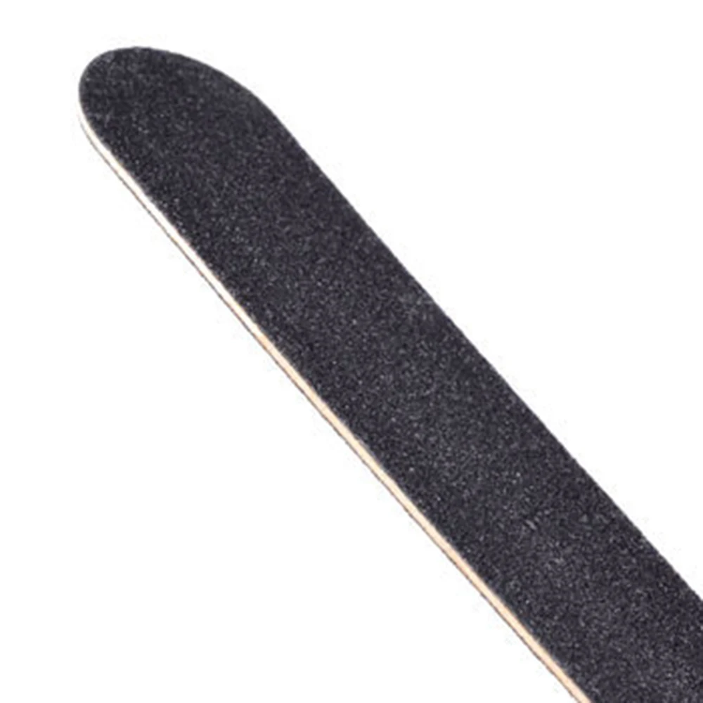 100/180-grain nail file black professional reusable emery board nail tool suitable for acrylic nails nail buffer file