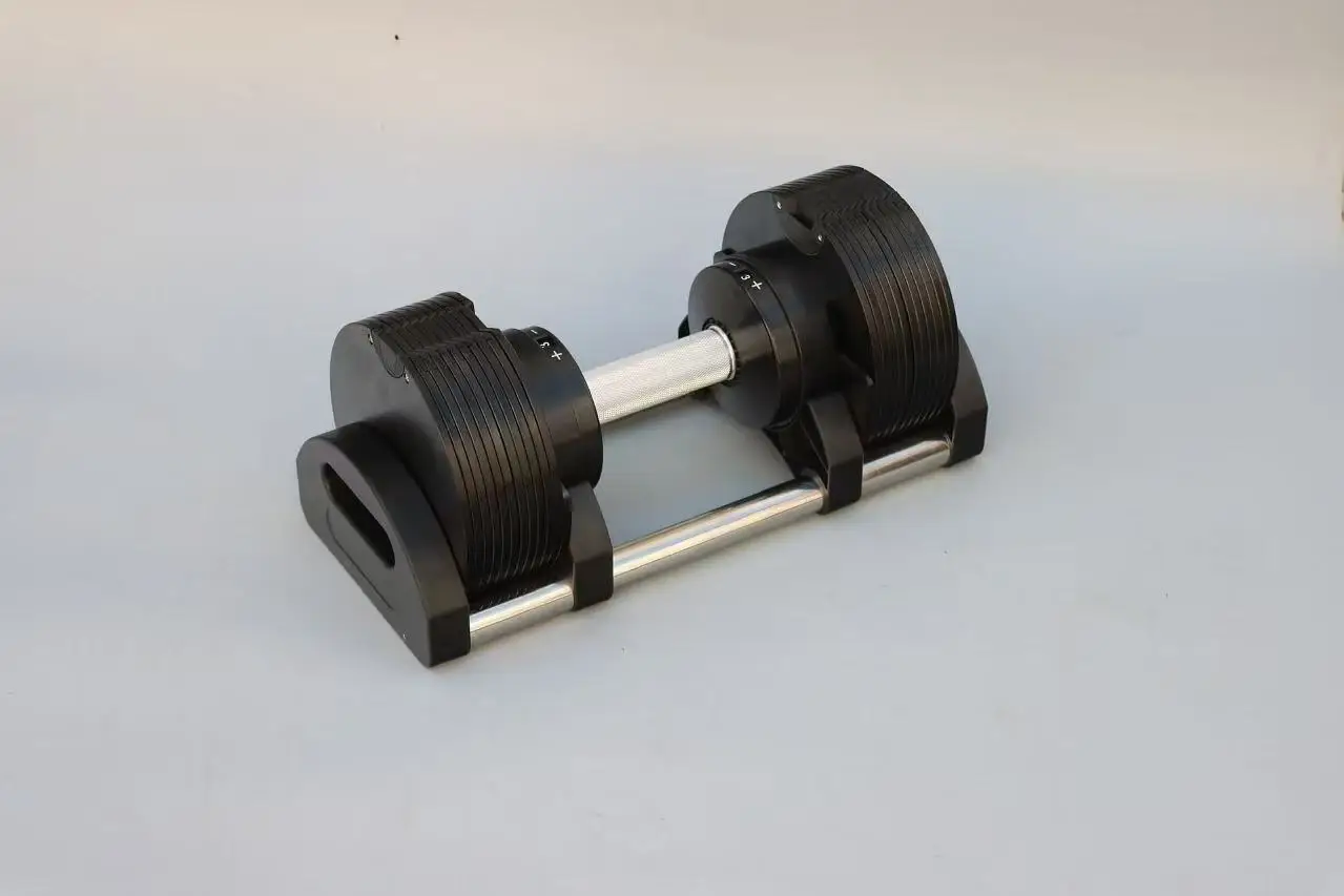 Vendas gerais equipamentos de fitness 20kg 32kg 36kg 40kg 43kg 45kg haltere peso ajustável 1 segundo conjunto de halteres de ajuste rápido