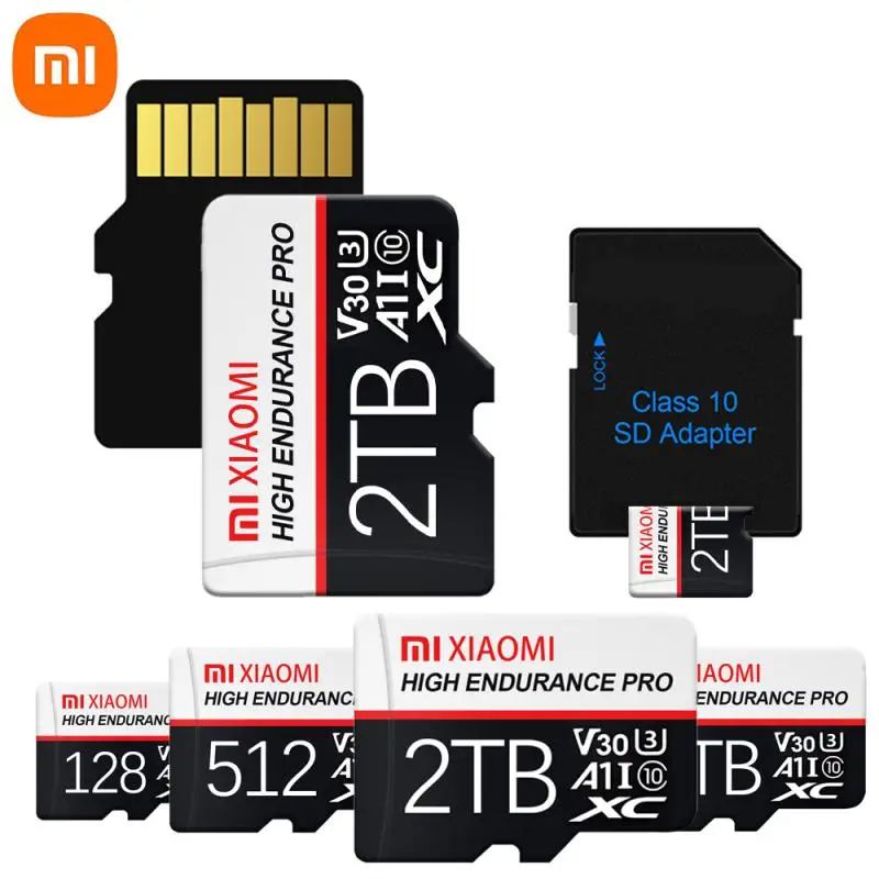 Xiaomi SD การ์ดหน่วยความจำ1TB SD การ์ด512GB 256GB การ์ด Micro TF SD U3 A2 128GB ความเร็วสูงสำหรับ Nintendo SWITCH Ps4 Ps5