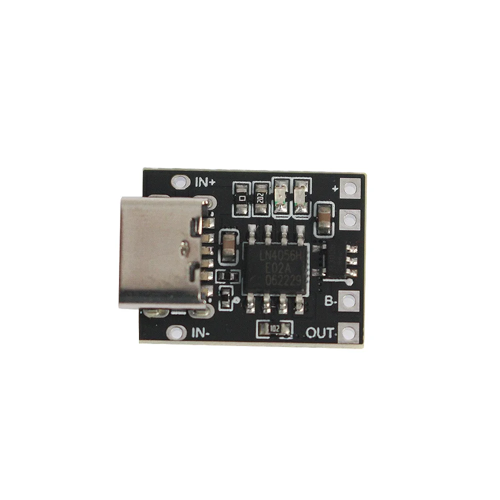 1pc Type-C 1A Lithium Battery Charging Protection Board Module 4.2V 4.35V 5V USB Polymer Battery With Temperature Protection