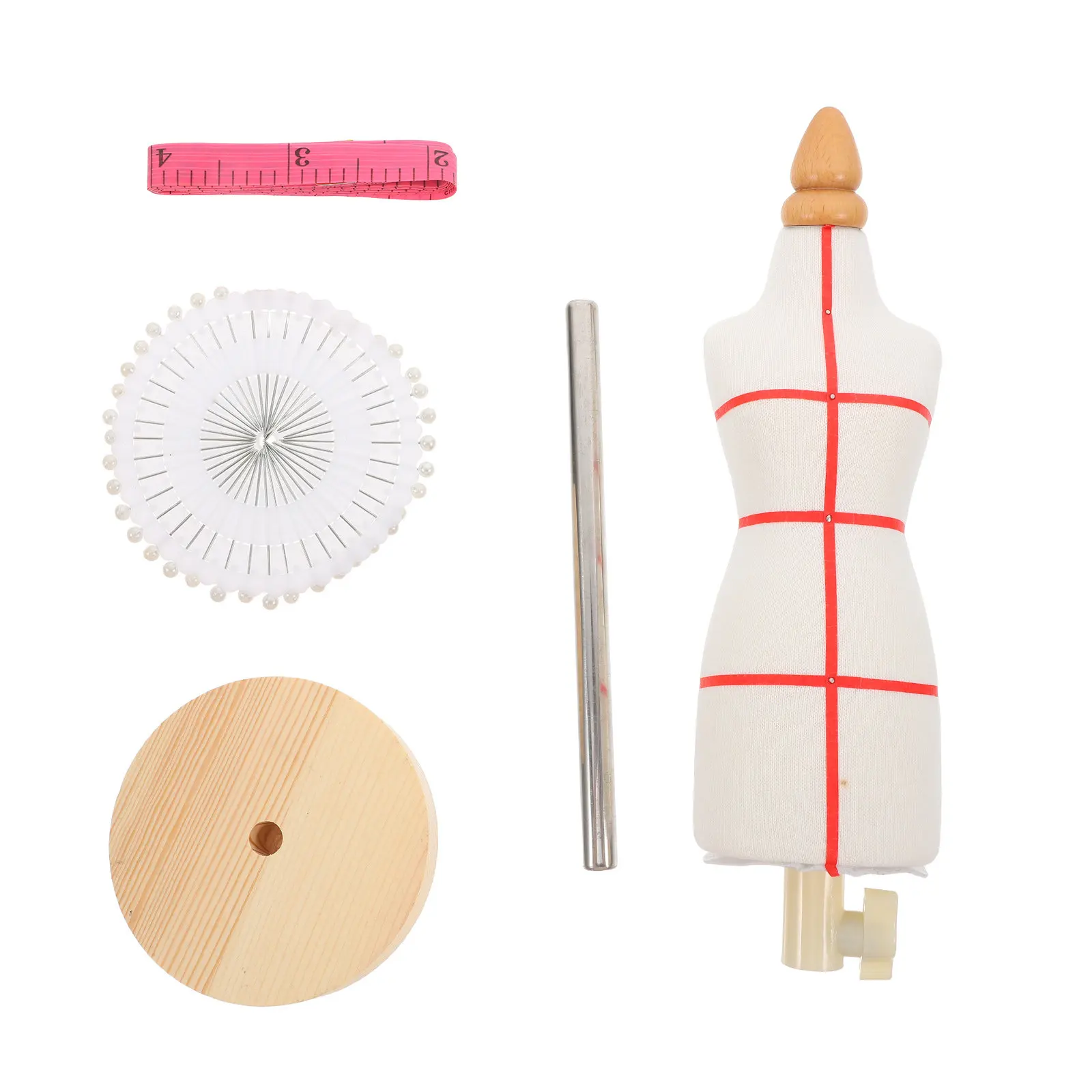 

Mini 1 4 Sewing Mannequin Tailor Dressmaker Dress Form Adjustable Height Half Scale Mannequin Body for Pattern Making Clothing
