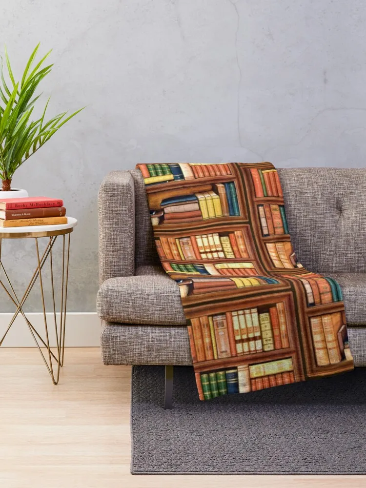 Old Books Throw Blanket loose blanket embroidered blanket for sofa