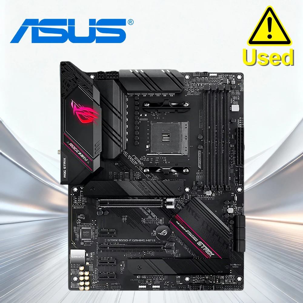 Used ASUS ROG STRIX B550-F WIFI GAMING Motherboard Socket AM4 For AMD B550M B550 Original Desktop PCI-E 4.0 m.2 Mainboard