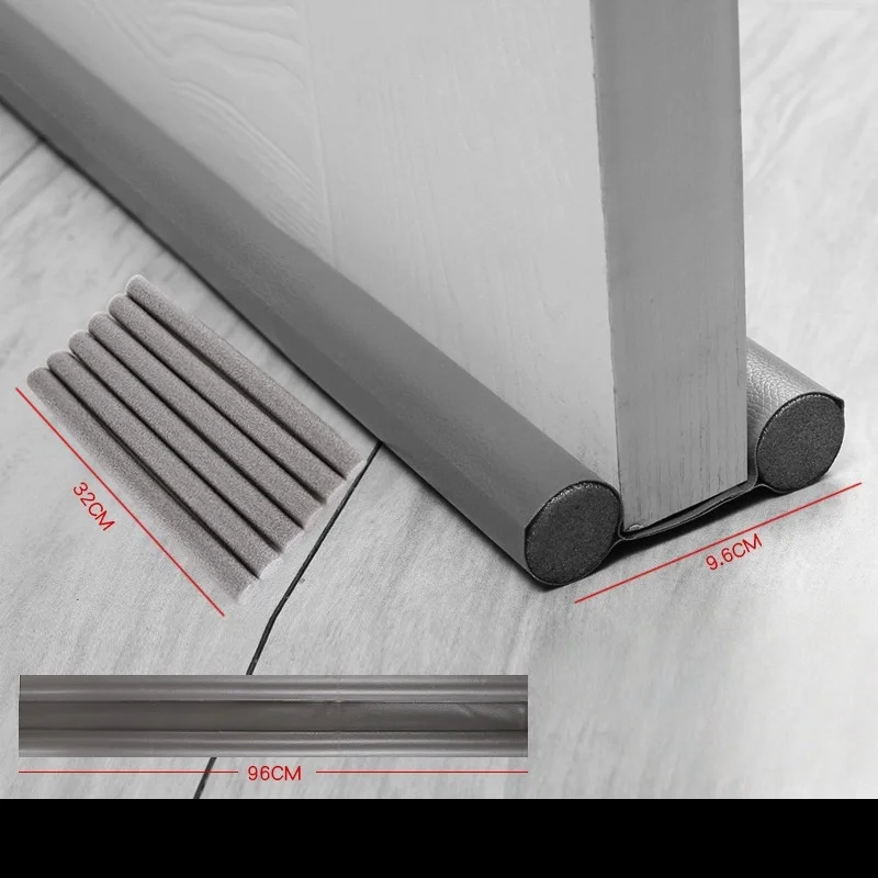 1PC 96CM/37.8in Winddicht Afdichting Strip Deur Bodem Guard Dubbele Protector Deurstop Home Decor Dust blocker Sealer