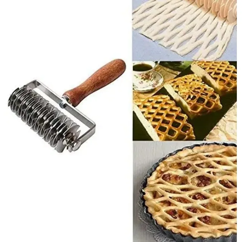 Pizza Dough Roller Stainless Steel Pizza Dough Hole Maker Professional Pizza Pin Puncher for Cookie Cake Pie Pastry Bread