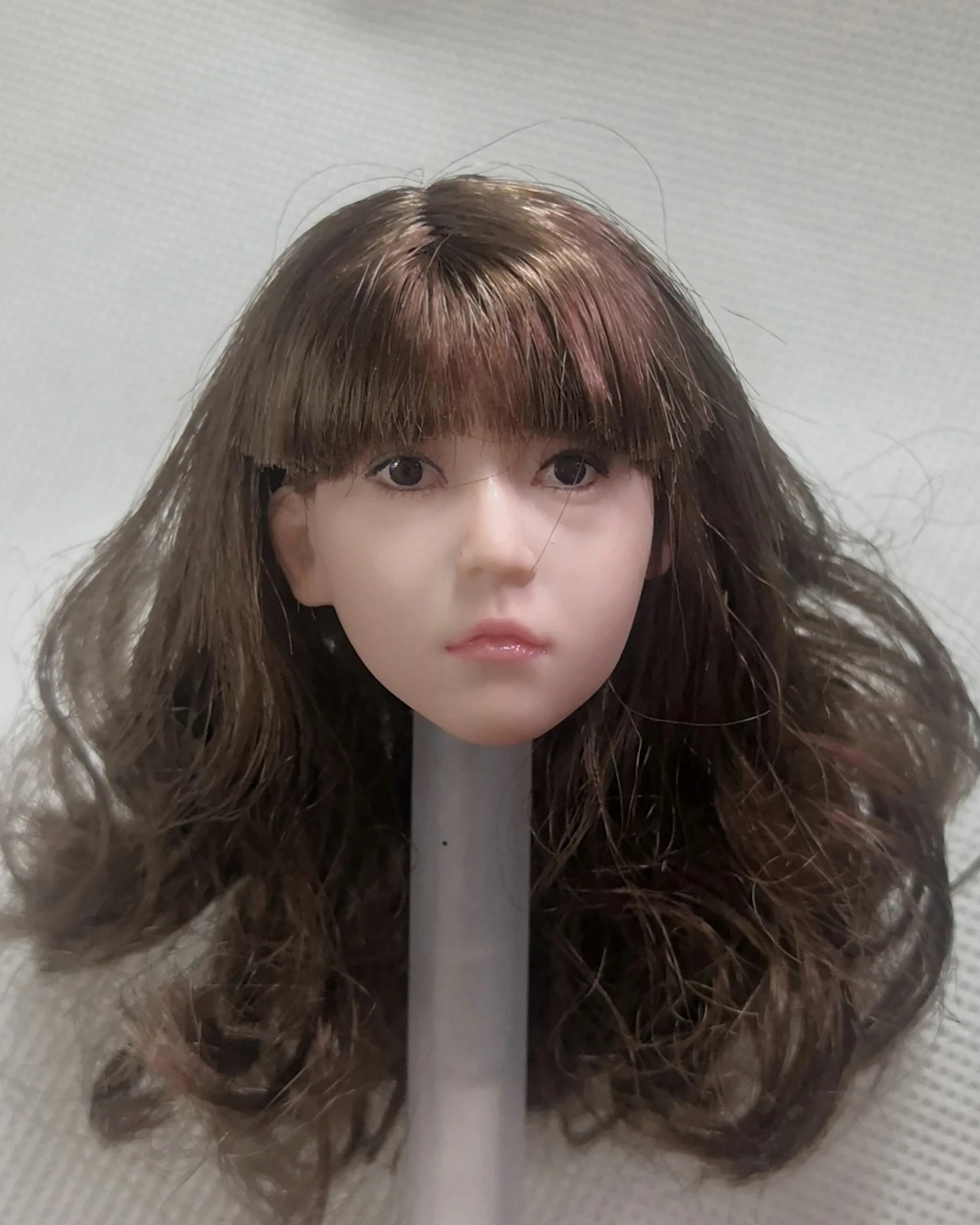 1/6 スケール少女学生カールヘッド彫刻彫刻モデルおもちゃ