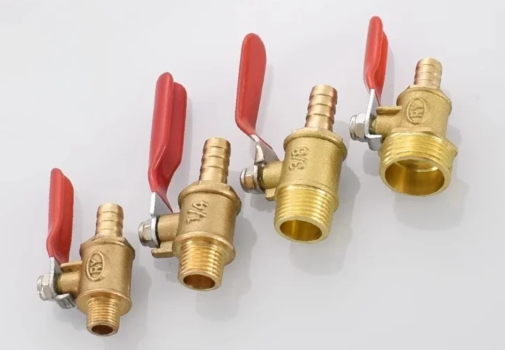 Water Purifier Sewage Valve 4 Points Thread Copper Integrated Valve Hardware Switch Ball Valve 3 Points 1 Point Socket 6 10 12mm