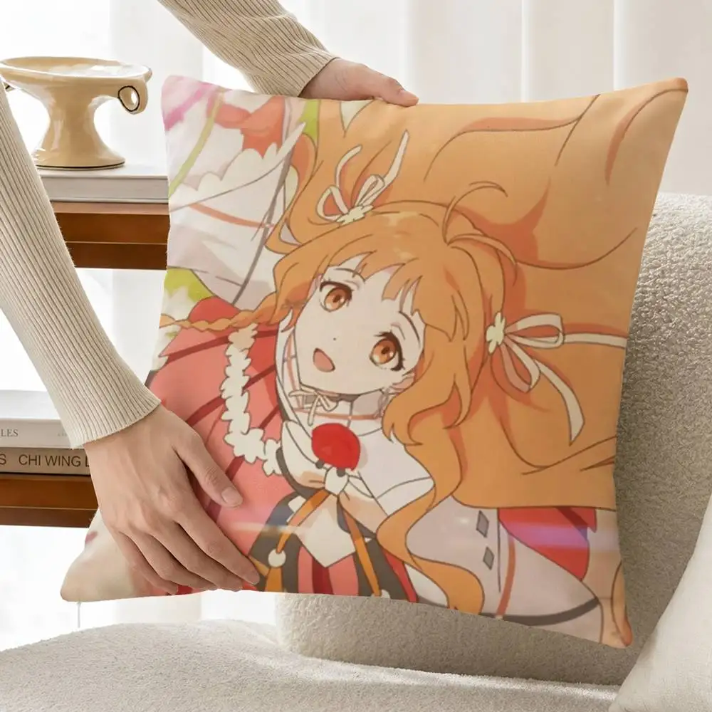 A-Agents of the Four Seasons Anime Customizable Square Pillow case Double Sided Print Sofa Bedroom Decor Cushion Cover