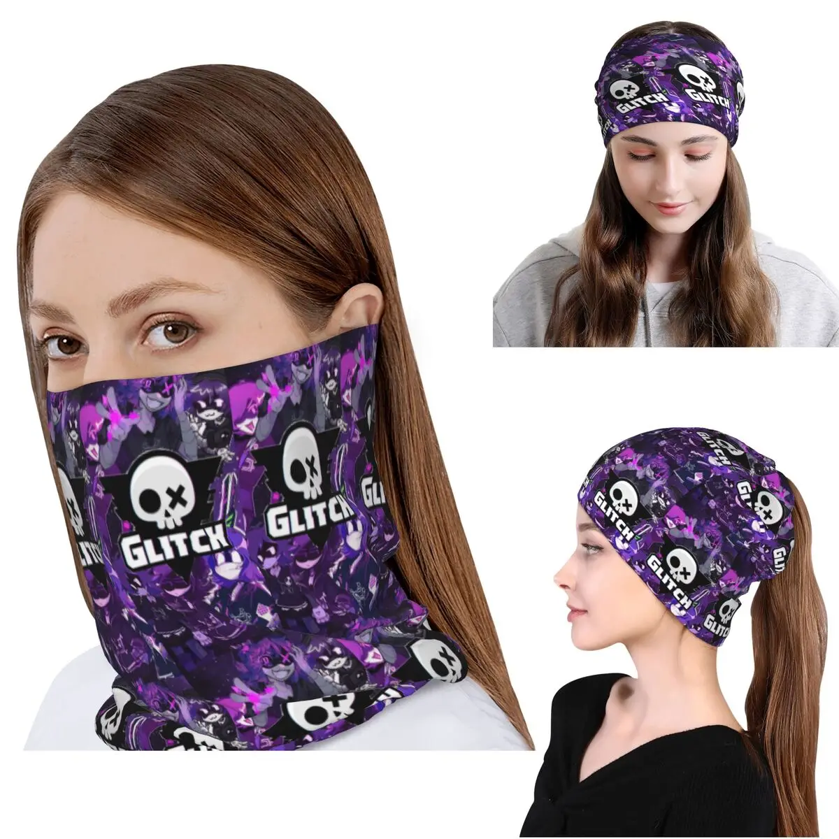 

Murder Drones Bandana Neck Cover Wrap Scarf Warm Cycling Scarf Beanies Hat Unisex Adult Washable