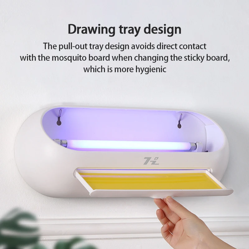 Easy To Clean Mosquito Insect Killer Lamps Drawing Tray Sticky Board Design Electronic Kill Fly Bug Zapper Killer Trap For Home