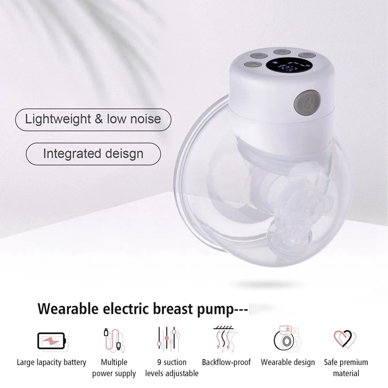 S12 Wearable Electric Breast Pump Comfort Milk Collector Milk Puller Easy Carrying