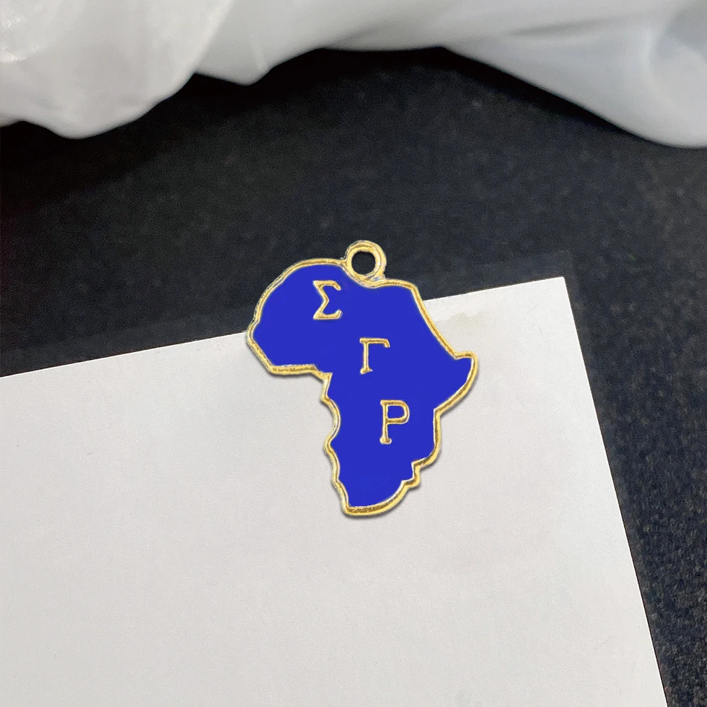 Greek Para Custom Women Society SGR Members Sigma Gamma Rho Sorority Map Pendants Charms