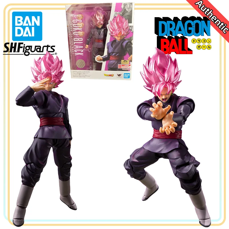 

【100% подлинные】BANDAI SPIRITS, оригинальные H = 14 см Dragon Ball Super Goku Black SSR S.H.Figuarts, экшн-фигурка, модель, украшение, игрушка