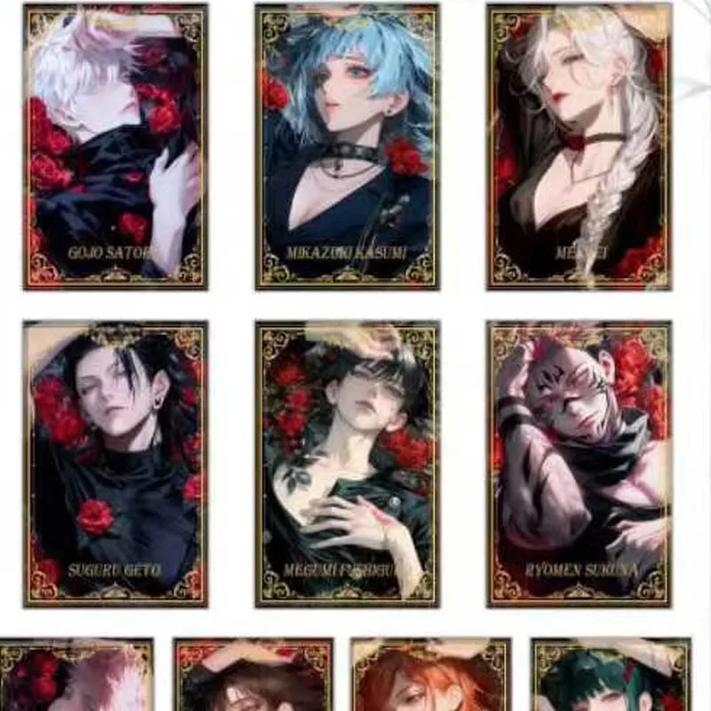 Wholesale Newest Jujutsu Kaisen Collection Card Acrylic Flash Colored Paper Anak Wenchuang Wave 2 Kids Playing Table Games - Image 2