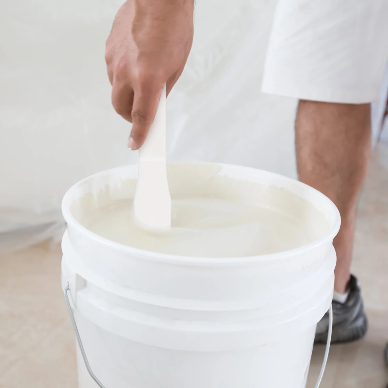 

5Pcs Plastic Paint Mixing Spatula for Oil Painting Smooth Lightweight Color Mixing Scraper Portable Art Painting Supplies