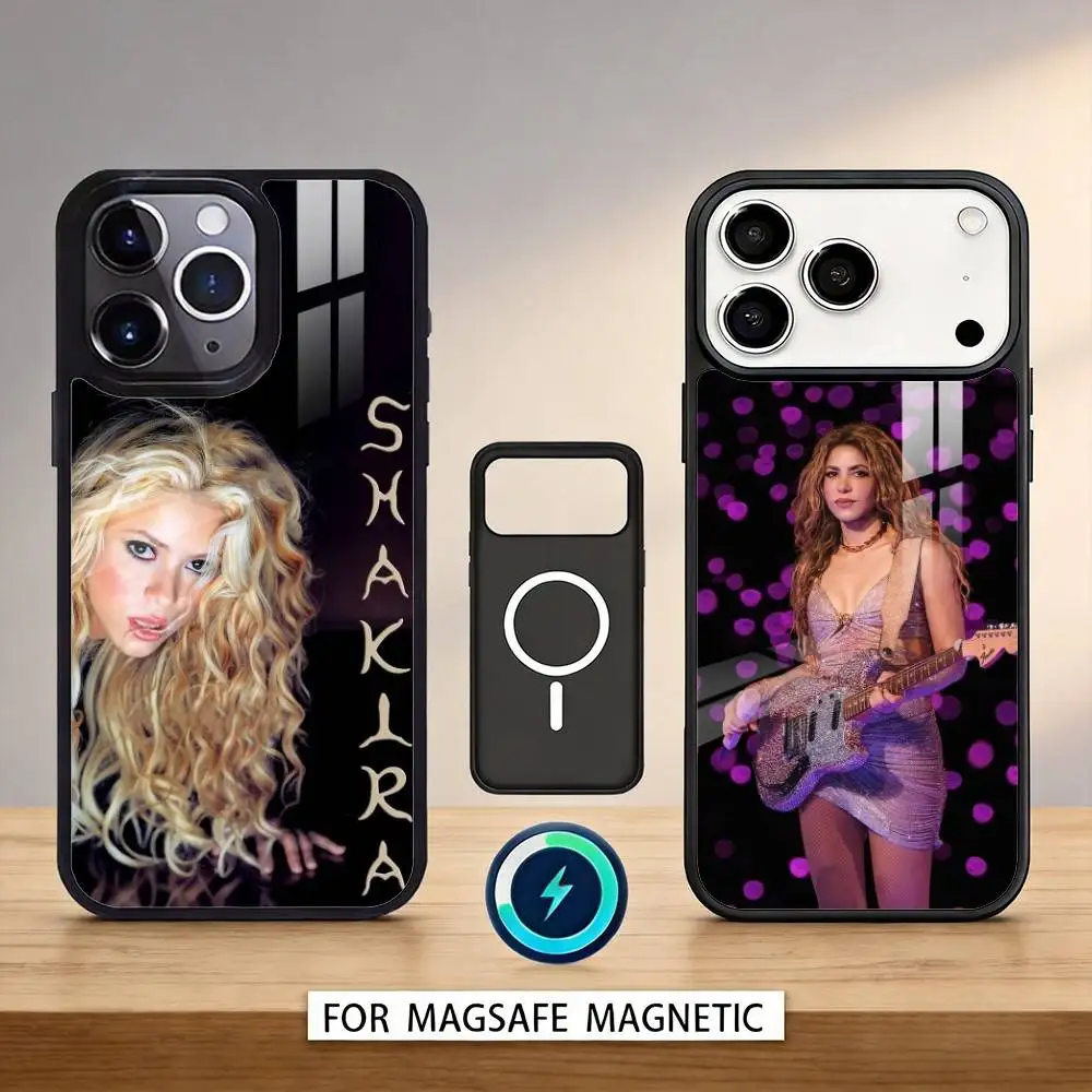 

Famous S-Shakira Singer Phone Case Magnetic For iPhone17 16 15 14 13 12 Pro Max For Magsafe Wireless Charging Cover
