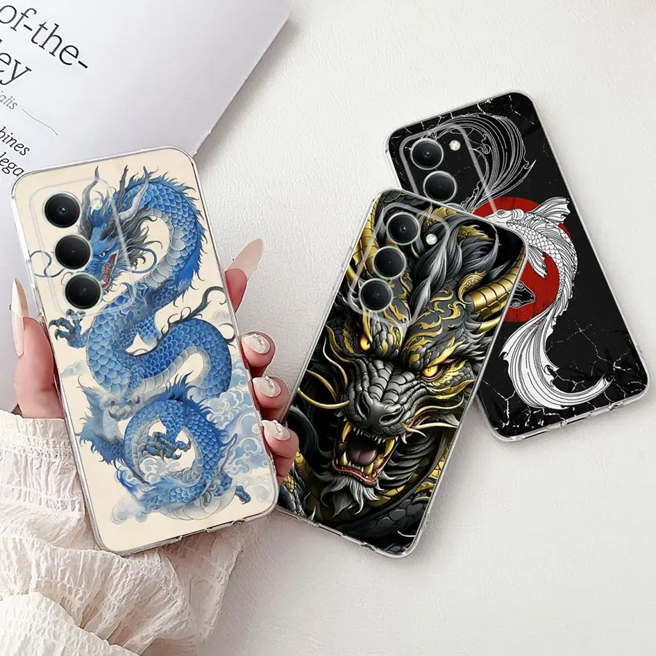 حافظة لهاتف Funda Redmi 15 5G حافظة ظهر شفافة من السيليكون الناعم على شكل زهرة لهاتف Xiaomi Redmi 15 5G 2025 حافظة Redmi Note 15R #5