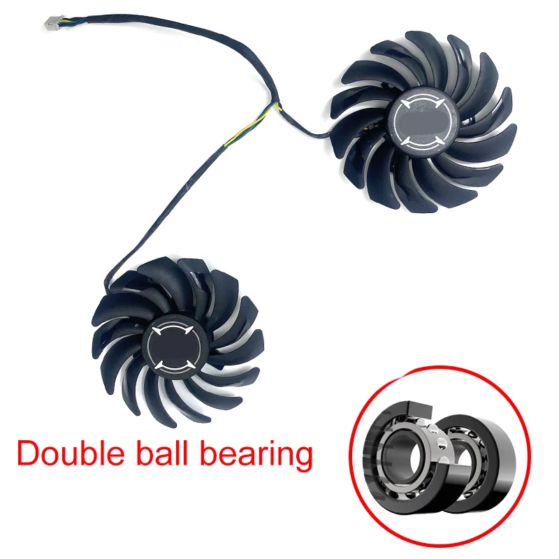 Вентилятор охлаждения для видеокарты MSI ARMOR RX470 RX 480 RX570 RX580 ARMOR 8G OC, 2 шт., 85 мм, 4 контакта