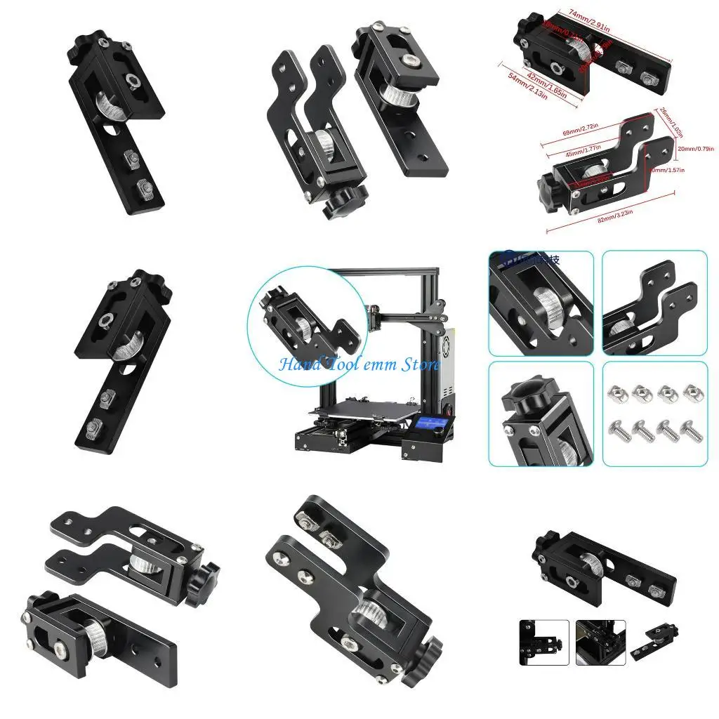 

H37F Easy Installs 2020 Profile X Axises 2040 Y Axises Belt Tensioner for Ender 3 Providing Enhances Printing Accuracy