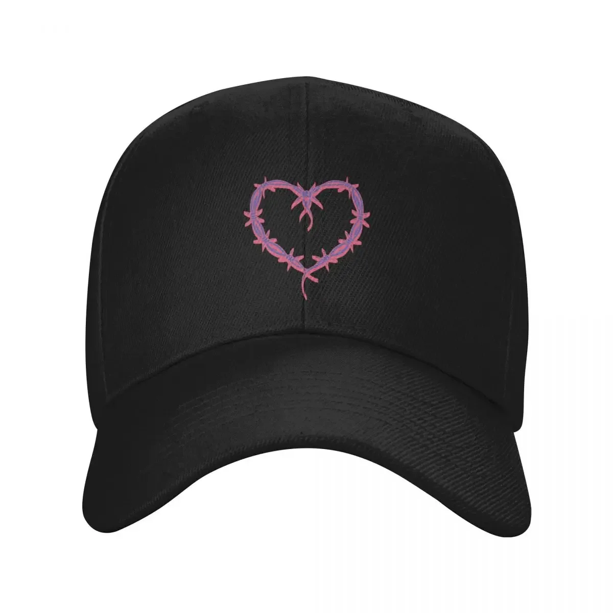 Karol G RED AND BLUE Bare Wire Heart Baseball Cap Streetwear Fashion Beach Hats Man Women's