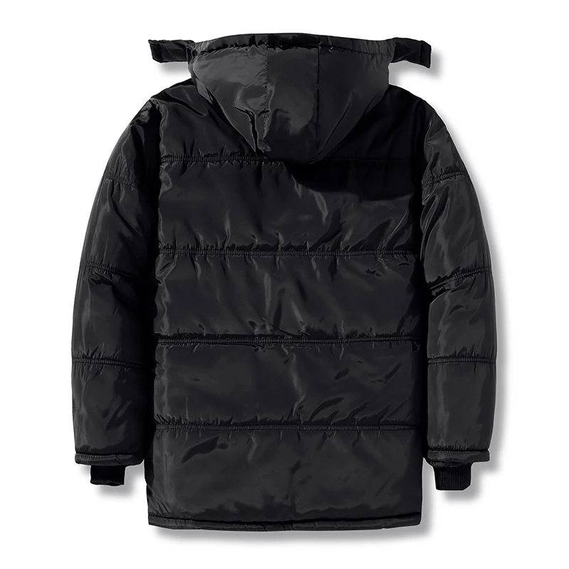 2025 شتاء جديد سترة قطن الرجال سميكة الدافئة وغير رسمية مكافحة البرد تقليد صوف الضأن مقنعين سترة العمل الرجال