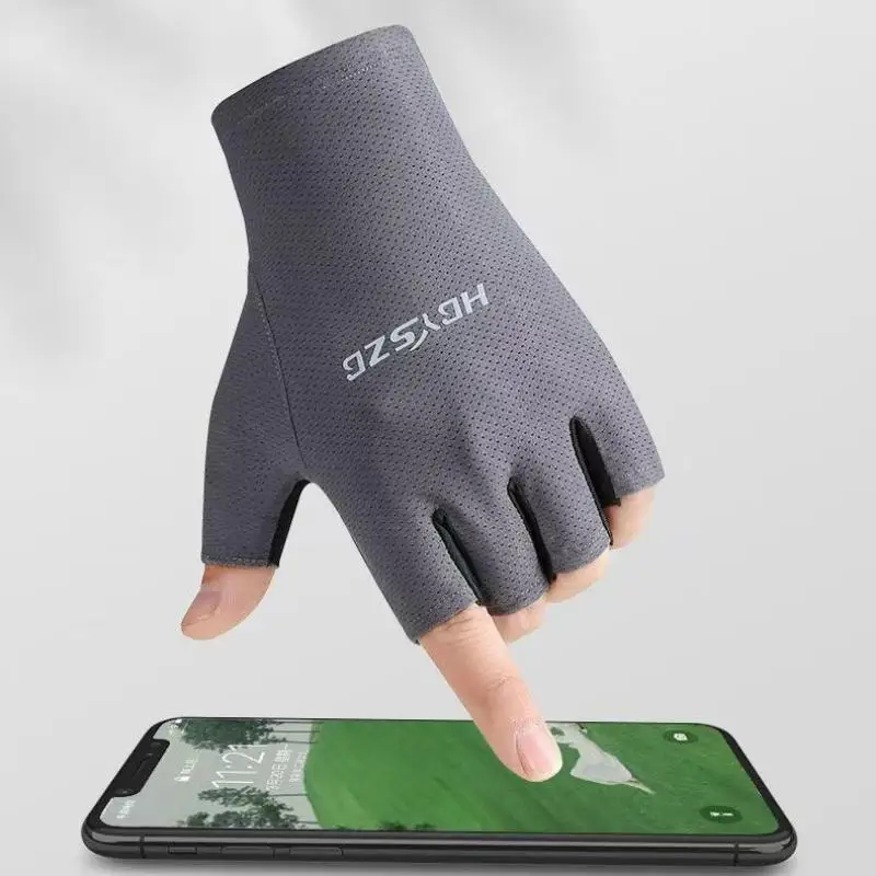 Bicycle Half Finger Gloves Shockproof Anti Slip Pad Lightwei