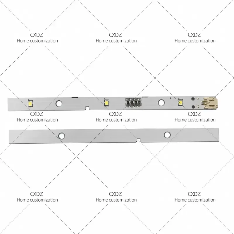 For Ronshen BCD630WT 518 526 535 Refrigerator Lighting Board LED Light Strip Replacement Parts 5PCS 1629348 1529227 590