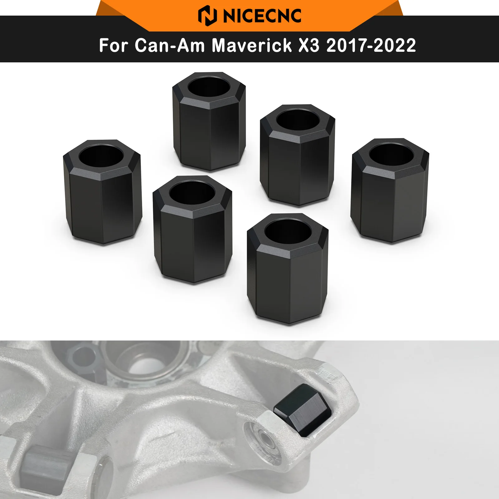 

NICECNC for Can Am Maverick X3 2017-2021 6PCS UTV Clutch Thrust Roller Set for Can-Am Maverick Trail 1000 2019-2023 Commander