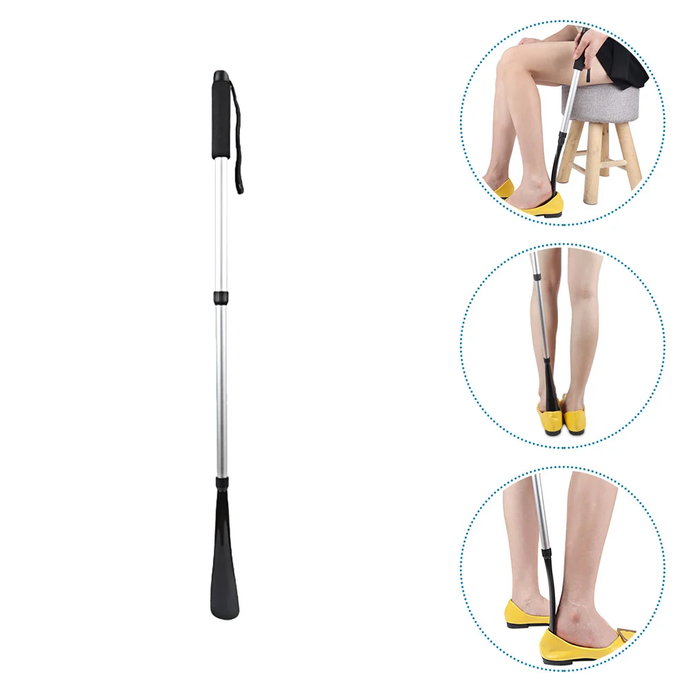 Telescopic Shoehorn Retractable Lifter Travel Accessories Wearing Portable Aluminum Tube Shoes Removing Helper Child