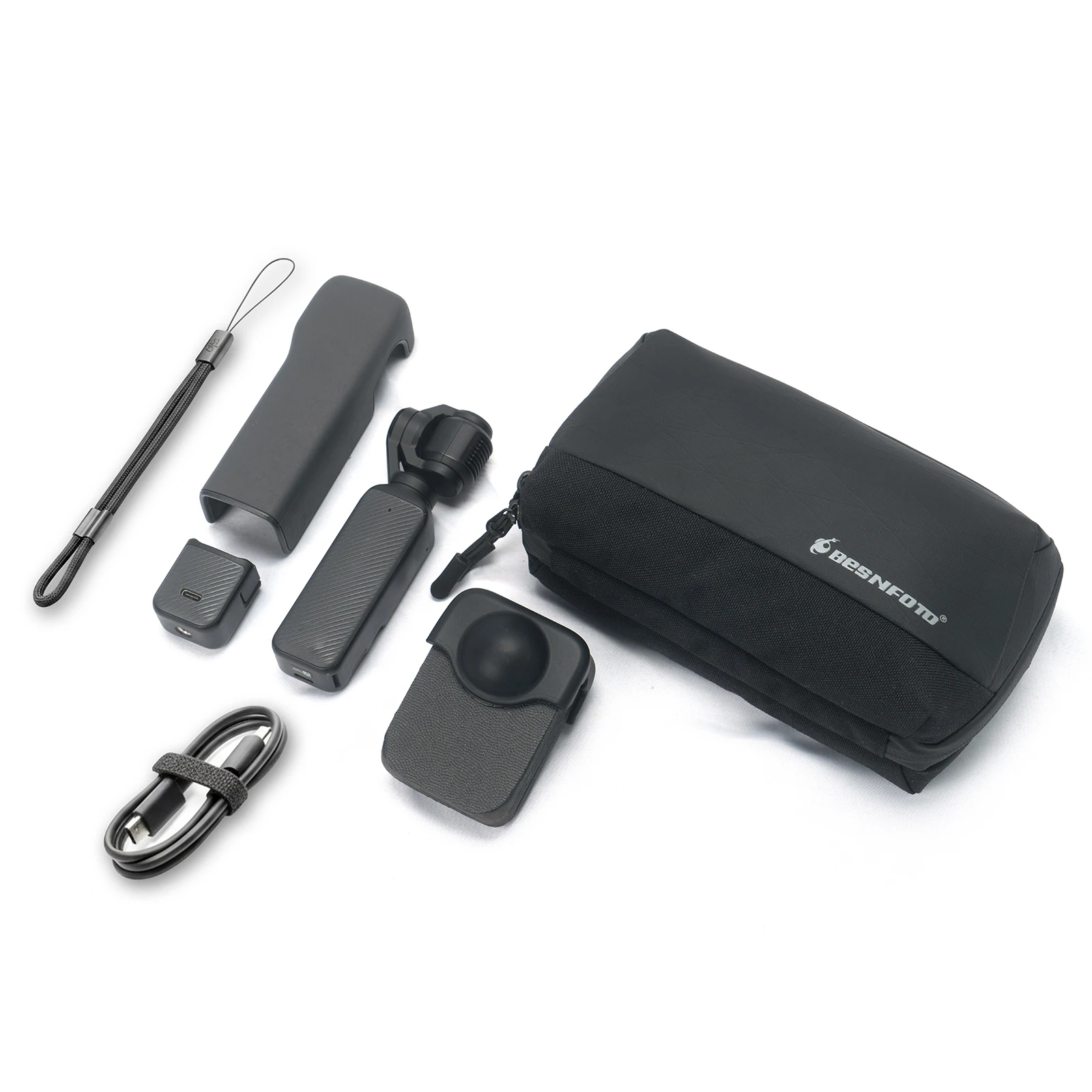 

Besnfoto PK04 Carrying Bag for DJI Osmo Pocket 3 Customized Design Lightweight Portable Photography Case for Outdoor Accessories
