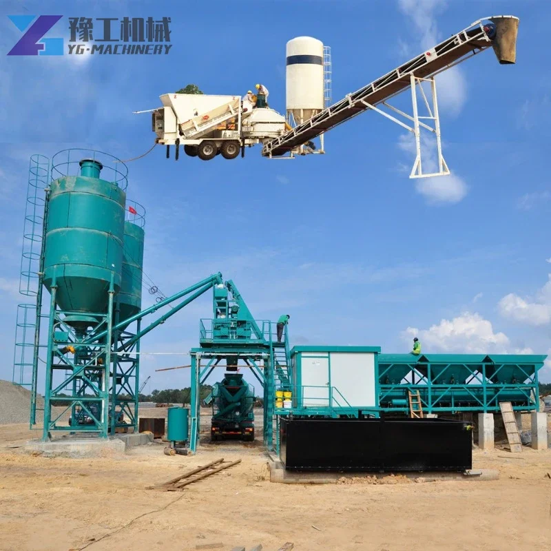 YG Hzs90 90m3/h Wet Mixing Ready Mix Premixed Concrete Batching Plant Price for Precast Commercial Concrete