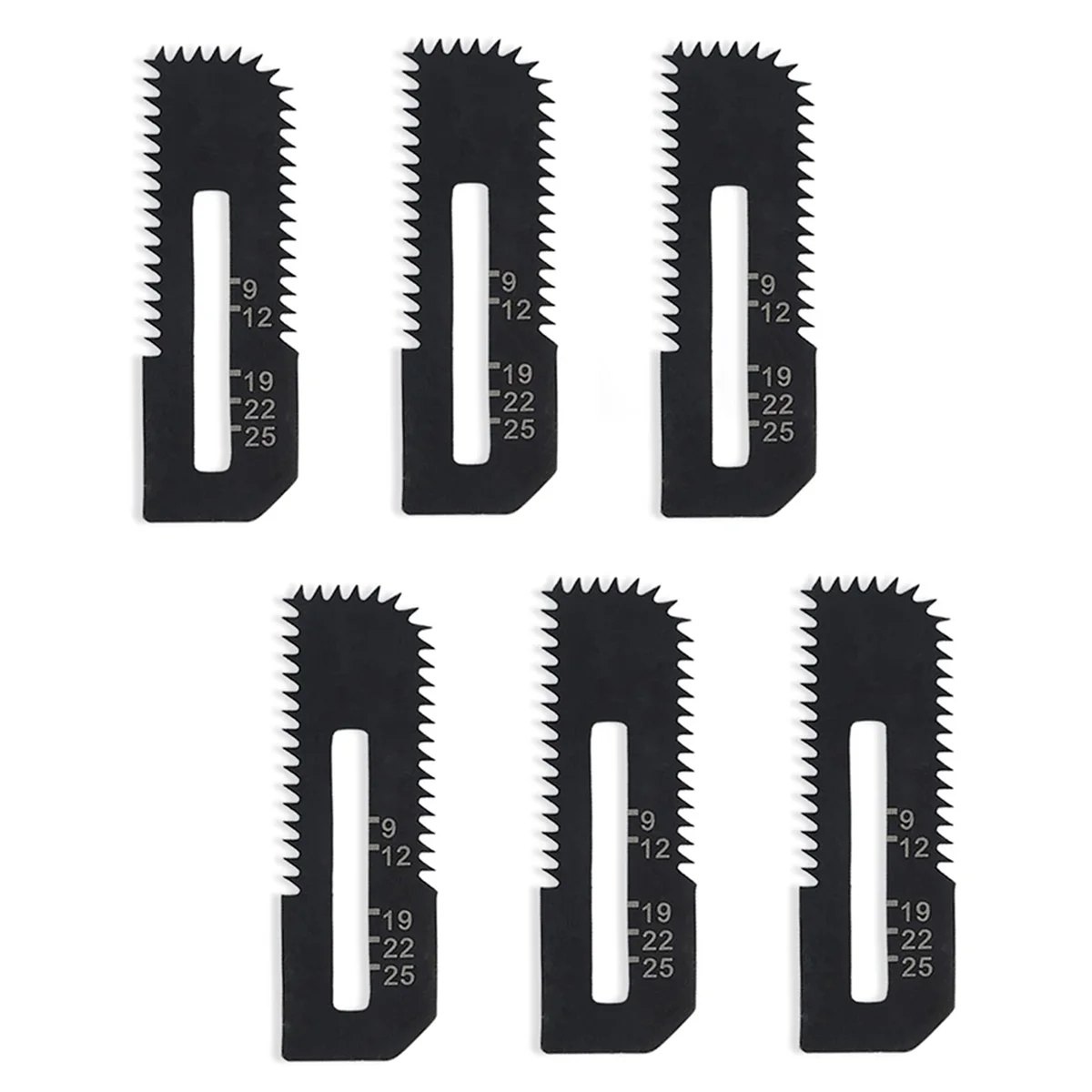 6-Pack Drywall Cut-Out Saw Blades for Cordless Cut-Out Saw, Cuts Drywall Up to 1-3/16Inch Thick (Depth Markings)